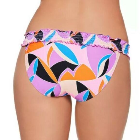 Salt+Cove Kaleidescope Smocked Bikini Swim Bottom - Picture 2 of 7